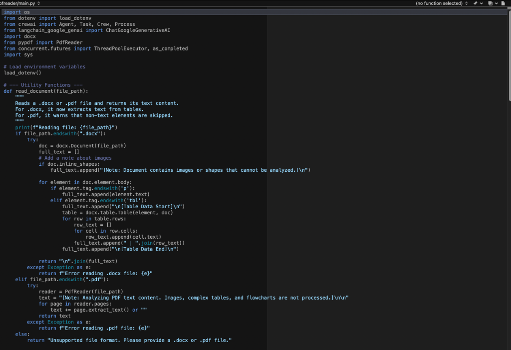 CrewAI Proofreader Code